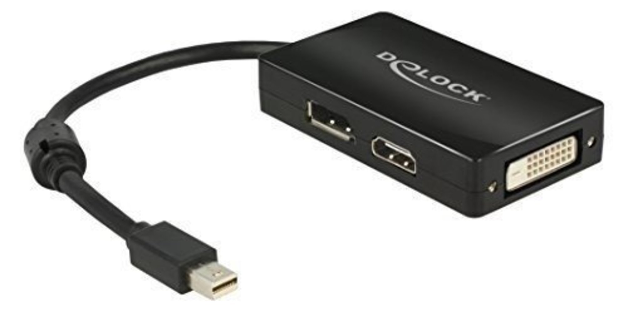 Displayport Adapter Delock mini DP->DP/HDMI/DVI(24+1) sw