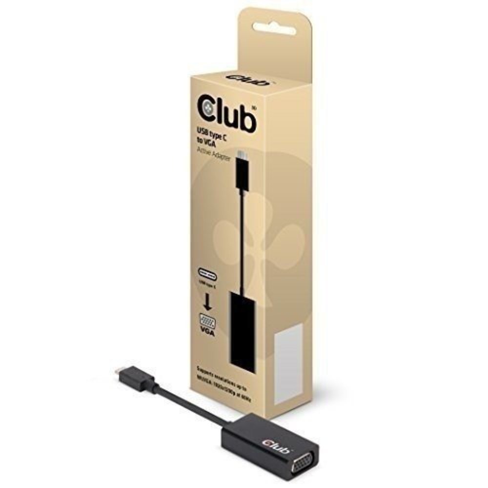  Club3D Adapter USB 3.1 Typ C > VGA aktiv St/Bu
