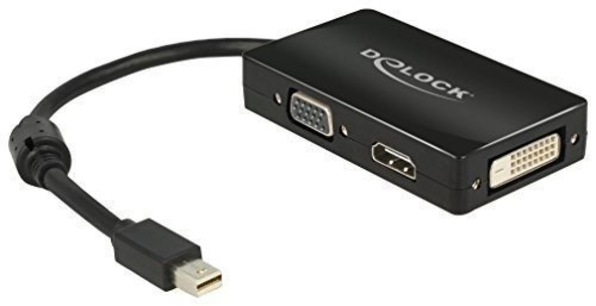 Displayport Adapter Delock mini DP->D-Sub15/HDMI/DVI sw