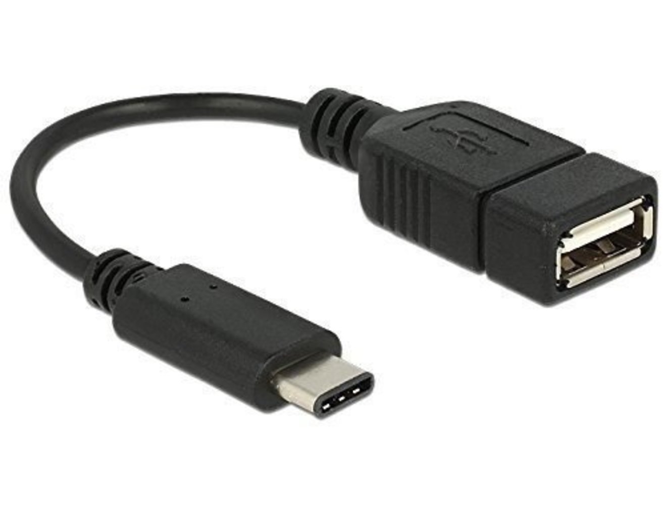 USB Kabel Delock C->A St/Bu 0.15m