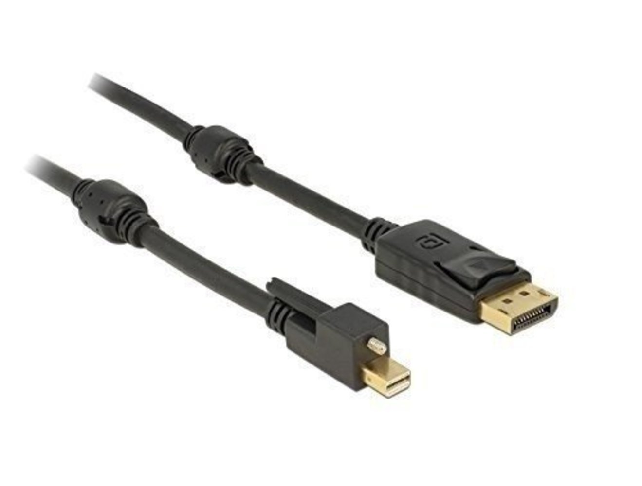 Displayport Kabel Delock mini DP->DP St/St 2m 4K +Schra